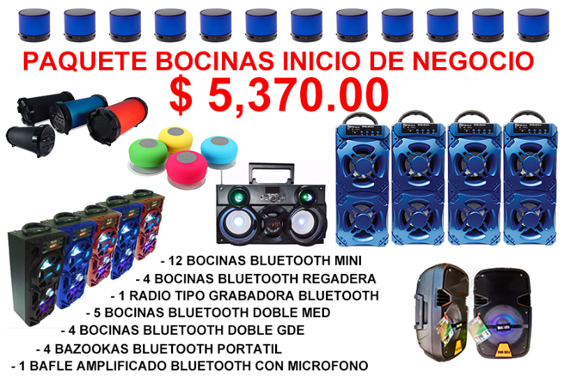 promocion bocinas bluetooth